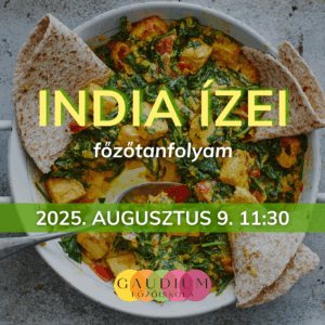 India ízei főzőtanfolyam