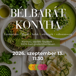 Bélbarát konyha főzőtanfolyam